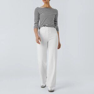 HALARA White Wide Leg Pants